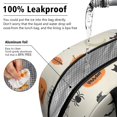 thumbnail image 5 of Womens Beige Halloween Pumpkins Ghosts and Bats Lunch Box for Work,Insulated Lunch Bag for Women,Loncheras Para Mujer,Leakproof Adult Lunch Bag for Work,Beach,Travel,Picnic,Camping, 5 of 7