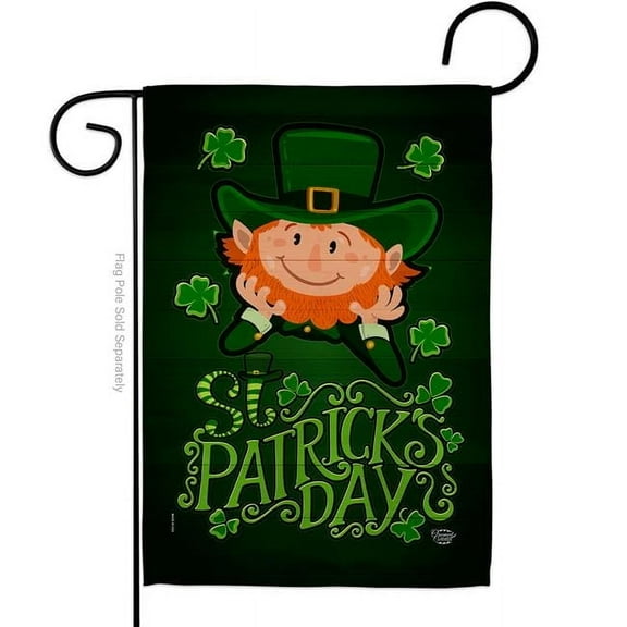 Ornament Collection  13 x 18.5 in. Lucky Leprechaun Garden Flag with Spring St. Patrick Double-Sided Decorative Vertical Flags House Decoration Banner Yard Gift