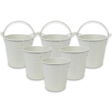 just artifacts mini 3 h metal crayon pencil holder favor bucket pail