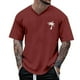 thumbnail image 2 of Blusas y camisas de manga corta con cuello en V para hombre, camisetas deportivas de manga corta con cuello en V, camisetas deportivas de trabajo, camisetas de verano para hombre, blusas de manga cort, 2 of 4