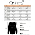 thumbnail image 5 of Anbech Cute Christmas Sweatshirt Women's Long Sleeve Raglan Pullover Graphic Letter Xmas Color Stitching Tee Shirts, 5 of 5