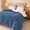 Blue, variant on Reversible Fluffy Winter Quilt, Jacquard Plush Bed Quilt for Cold Weather, Cozy Bedding for Restful Sleep Dark gray Twin Size