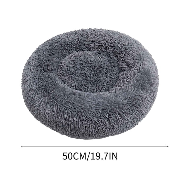 Xihbxyly Cama para Perros, Acogedora Alfombra Redonda para Mascotas, Relleno Suave para Aliviar Las Articulaciones, Borde Elevado para Mayor Seguridad, Uso En Interiores y Exteriores, Perfecta para P