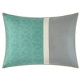 thumbnail image 2 of Nanshing Reina 7 Piece Traditional Damask Comforter Set, Teal, California King, 2 of 5