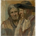 thumbnail image 3 of Viktor Kiss 20x21 Black Modern Framed Museum Art Print Titled - Old Men (1929), 3 of 5