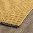 thumbnail image 3 of Alise Rugs Alameda Solid Color Chevron Machine Washable Indoor Area Rug 2'3'' x 7'7'' - Gold, 3 of 5