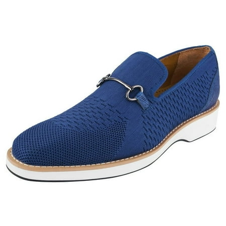 LIBERTYZENO Mens Classic Formal Shoes Slip On Loafers  Royal Blue