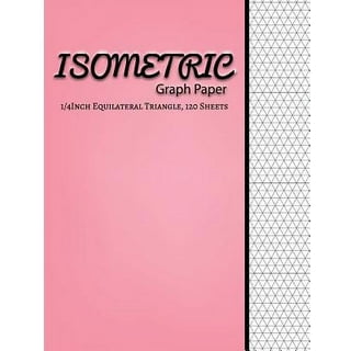 Isometric Dot Grid Notebook - 3D Graph Paper: 1/4 inch Distance Between  Dotted Lines | 100 Pages | 8.5x11 Soft Cover Book | For Technical Drawing