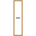 thumbnail image 2 of 8x36 Honey Brown Real Wood Picture Frame Width 0.75 inches | Interior Frame Depth 0.5 inches |, 2 of 8