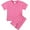 Rose red, variant on ATAIKU 6M-13Y Girls Cotton Summer 2 Piece Outfits Solid T-Shirts and Biker Shorts Kids Casual Lounge Set