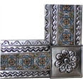 thumbnail image 2 of Medium Silver Gerona Tile Talavera Tin Mirror, 2 of 2