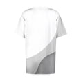 thumbnail image 5 of BSDJILFG Womens Plus Size Tops Summer 2025 Graphic Tees Loose Fit V-Neck Short Sleeve Shirt,Soft Comfortable Lounge Pajama Tops Sleepwear Sizes XL-5XL, 5 of 5