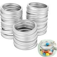 thumbnail image 1 of 48 Pcs Mason Canning Jar Rings Wide Mouth 86MM  Screw Bands Caps, 1 of 8