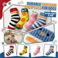 thumbnail image 6 of Dog Toys and Chew Toys for Dogs, Sock-Shaped Squeaky Plush Pet Toy with Snuffle Pocket, Interactive Soft Corduroy Puppy Play Toy for Small and Medium Breeds, Multi-Color, 6 of 6