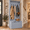 Gray, variant on 28” Entryway Hall Tree, Entryway Bench With Four Double Hooks, Coat Rack With Storage Compartments For Mudroom And Hallway, Gray