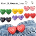 thumbnail image 3 of Heart Fit Fixer for Jeans Heart Button Pins for Loose Jeans No Sew Pants Button, 3 of 8