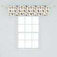 thumbnail image 2 of Ambesonne Cartoon Window Valance, Circus Animals Jumping Art, 54" X 12", Multicolor, 2 of 3