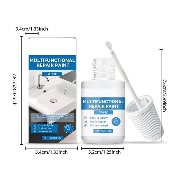 Momihoom Multifunctional White Repair Paint for Enamel and Ceramic Surfaces