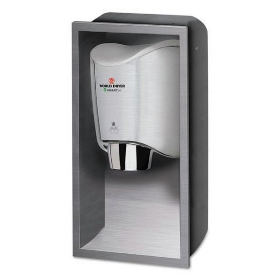 SMARTdri 15 in. x 4 in. x 25 in. Hand Dryer Recess Kit - Stainless Steel