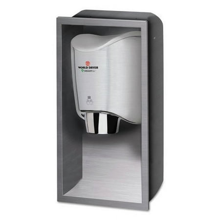 World Dryer - KKR-973 - SMARTdri Plus - Recessed kit Stainless steel, Brushed, Recessed (ADA) Mount