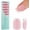 Pink-Short Square, variant on Deep Gel Tips, 150 count Short Square Tips, Soft Gel Tips Press Nails, Nails for Art DIY 15 Sizes