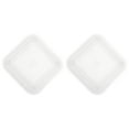 thumbnail image 1 of Uxcell 2packs Shower Drain Hair Catcher Square Drain Strainer for Shower Kitchen White, 1 of 5