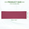 thumbnail image 2 of Uxcell Cooling Towel for Neck and Face Soft Breathable Towel for Sports and Outdoor Activities Rose Red, 2 of 7