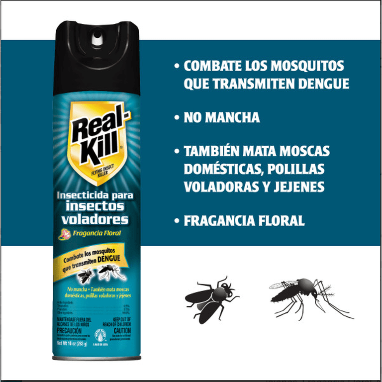 Real Kill Floral 10 oz Mosquito and Fly Insecticide Spray for