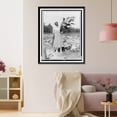 thumbnail image 3 of Historic Framed Print, [Woman, full-length portrait, standing in field, facing front, holding tobacco leaf, in Washington, D.C. area(?)], 17-7/8" x 21-7/8", 3 of 9