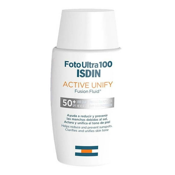Fotoprotector facial Isdin Fusion Fluid aclara y unifica FPS 50 50ml