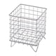 thumbnail image 5 of Organizador de escritorio Cesta de almacenamiento de hierro Caja de almacenamiento de papelería compacta y conveniente Plata, 5 of 9