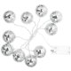 thumbnail image 1 of KAKOWELY 1 juego de luces LED de cadena con forma de bola de discoteca, espejo, luces LED de cadena para fiestas, luces colgantes decorativas para patio., 1 of 5