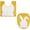 Yellow, variant on Dalrosia Easter Bunny Bathroom Rugs Sets with Toilet Lid Cover Non Slip Soft Washable Bath Rugs and Mats Set