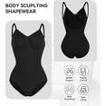 thumbnail image 4 of ANYFIT WEAR Backless Bodysuit Shapewear for Women Full Body Shaper Tummy Control Butt Lifting Seamless V Neck Slimming Tank Top, 4 of 5