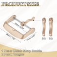 thumbnail image 2 of 22mm Watch Band Replacement Buckle Stainless Steel Watch Strap Clasp Matte PVD Buckles with 2pcs Tongue, Rose Gold, 2 of 6