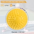 thumbnail image 2 of Unique Bargains 9 Inch Pitching Machine Baseballs Yellow Dimpled Baseball Practice Baseball for Hitting Fielding Practice 12 Pack, 2 of 6