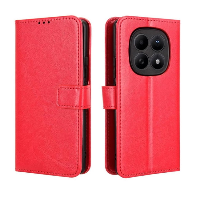 Funda tipo libro para Xiaomi Redmi Note 15 4G , cartera todo‑en‑uno, funda multifuncional con tarjetero y correa de muñeca desmontable