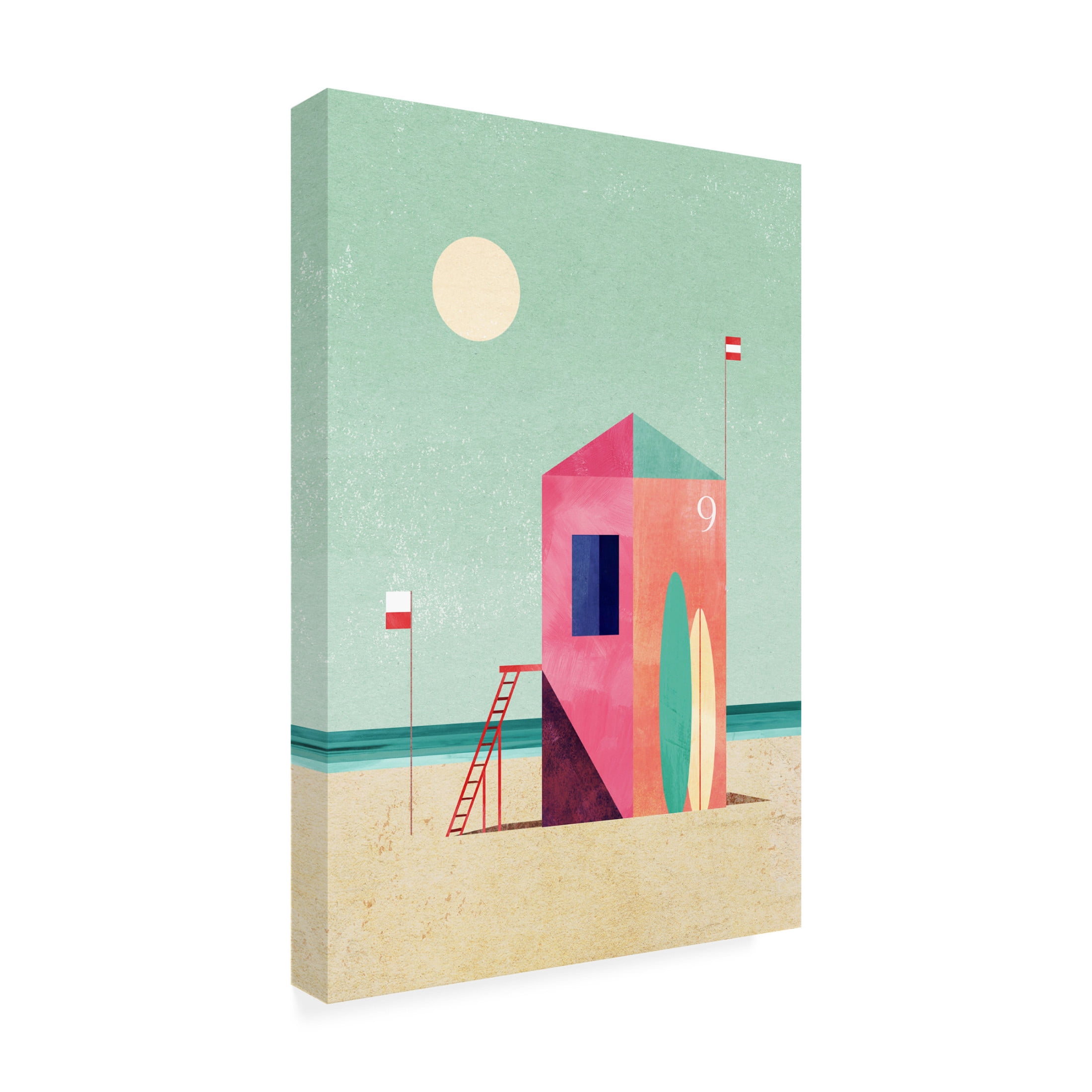 Trademark Fine Art longwayhome  Surf Hut Canvas Wall Art