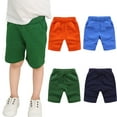 thumbnail image 4 of YTDSCS Kids Baby Boys Cotton Shorts Elastic Waist Knee Length Casual Five Pants Toddler with Pockets Solid Summer Jogger Shorts Pants for Boys 9 M-10Y, 4 of 9