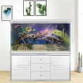 thumbnail image 5 of Galaxy Space Planet Aquarium Background, Fantasy Mountain Wave Fish Tank, Waterfall Landscape Fish Tank Background Aquarium Decorations Poster with 8 EVA Double-Sided Tape, 5 of 5