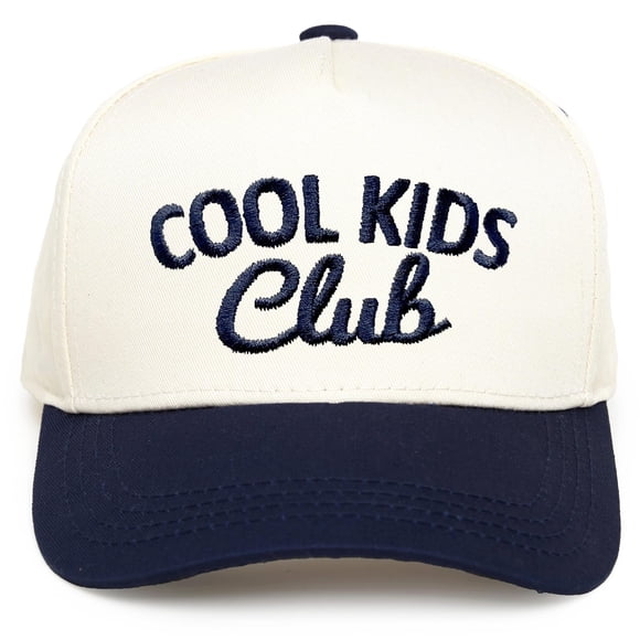 Gorra Trucker Infantil Funky Junque Cool Kids Club Azul Marino Beige