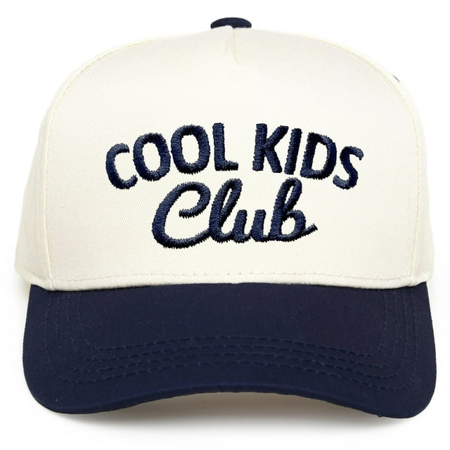 Gorra Trucker Infantil Funky Junque Cool Kids Club Azul Marino Beige