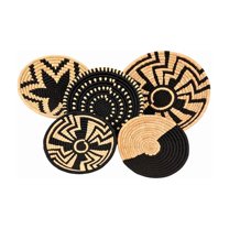 Natural Sabai Grass Wall Décor Baskets Set – Eco-Friendly, Artisan Crafted