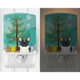thumbnail image 2 of Merry Christmas Tree French Bulldog Black White Ceramic Night Light, 2 of 2