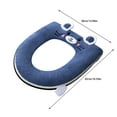 thumbnail image 3 of Kabnic Extra Plush Toilet Seat Cushion - Thick Memory Foam Cover with Handle & Zipper, Universal Fit for Round/Elongated 14"x18" Seats, Machine Washable, 3 of 6