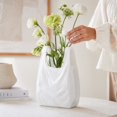 thumbnail image 6 of Decorative Vase,Handbag Shape Flower Holder for Table Shelf Desktop,Home Office Living Room Accent Centerpiece, 6 of 9