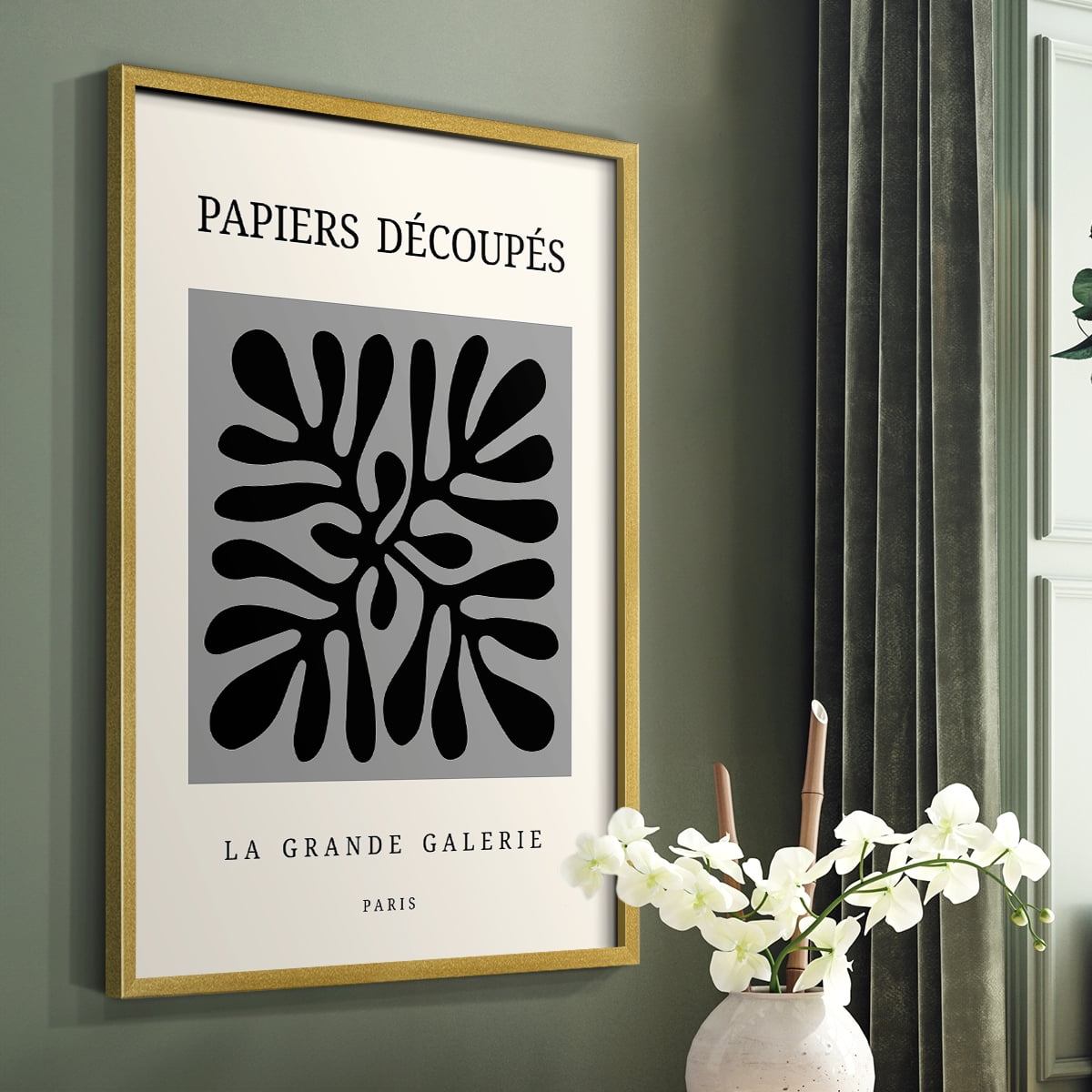 Matisse CCCXCVI in Gold Solid Wood 11 x 14 Framed Print