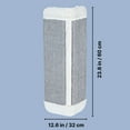 thumbnail image 3 of TRIXIE Wall Mount Sisal Scratching Board for Corners, Vertical Cat Scratcher, Gray, 3 of 3