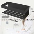 thumbnail image 5 of Shower Shelf, Shower Shelf Without Drilling, Stainless Steel Bathroom Shelf, Shower Storage, Adhesive Installation Shower Caddy for Shampoo, with Set, 5 of 5