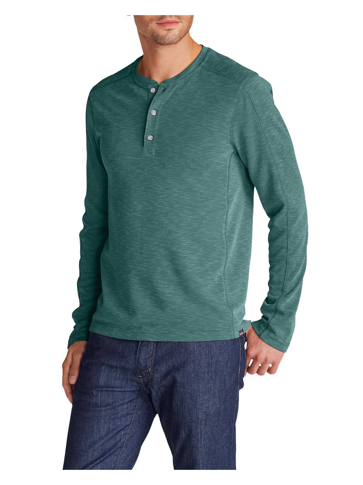 Eddie Bauer Men's Contour Long-Sleeve Henley Shirt - Walmart.com